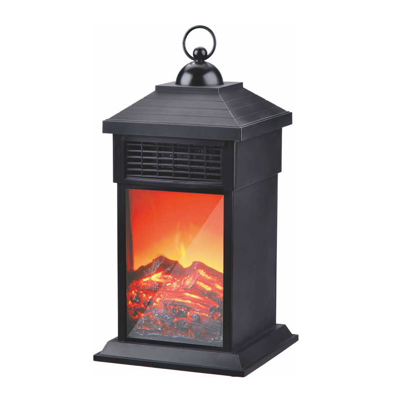 Personal Fireplace Heater, 3D openhaard lantaarn. Instelbaar van 15 tot 35 graden Celsius.